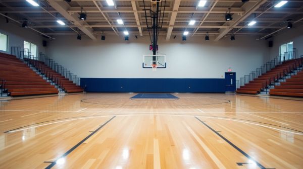 Terrain de basket intérieur : aménagement et normes